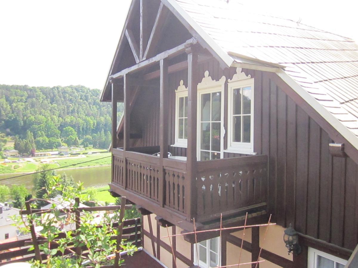 Wehlener Landhaus In Stadt Wehlen, Saechsische Schweiz Exteriér fotografie